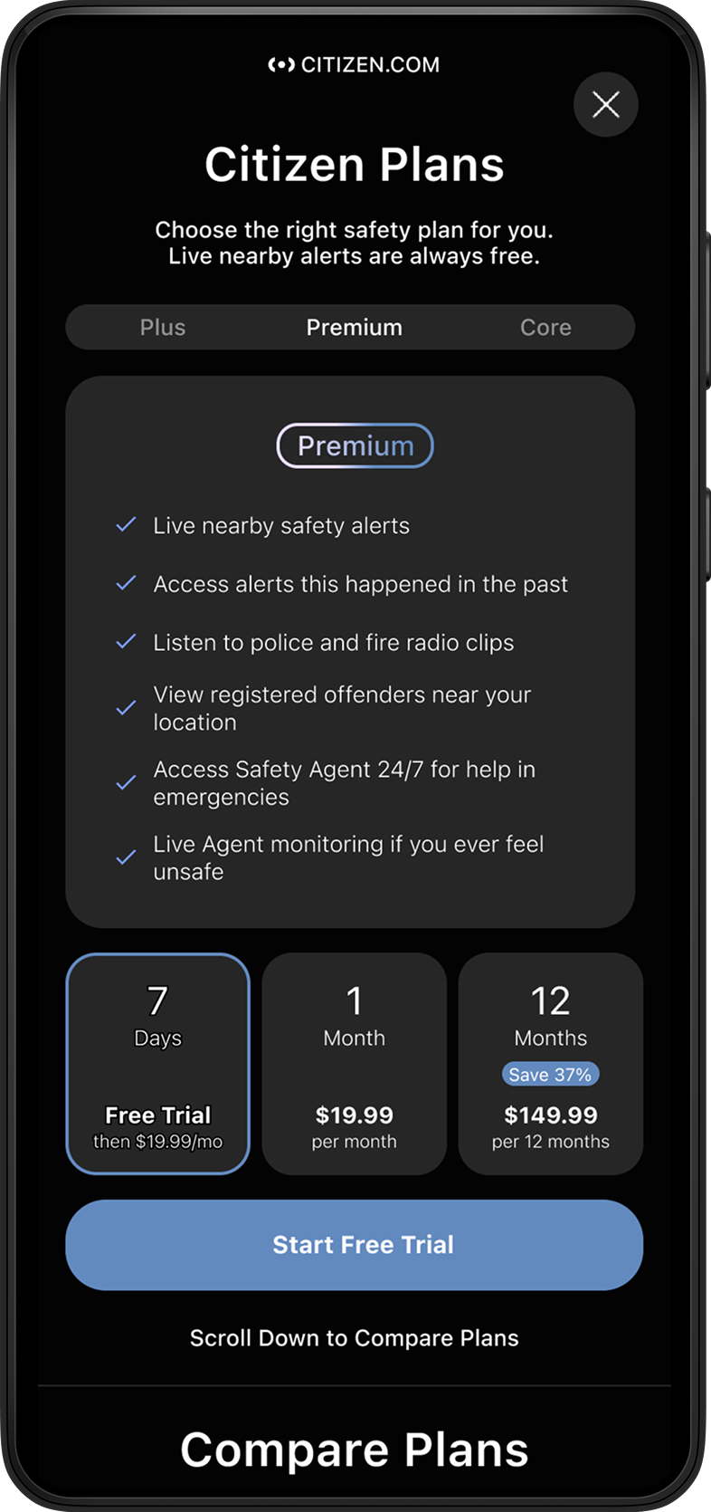 Initial prototype screen 2