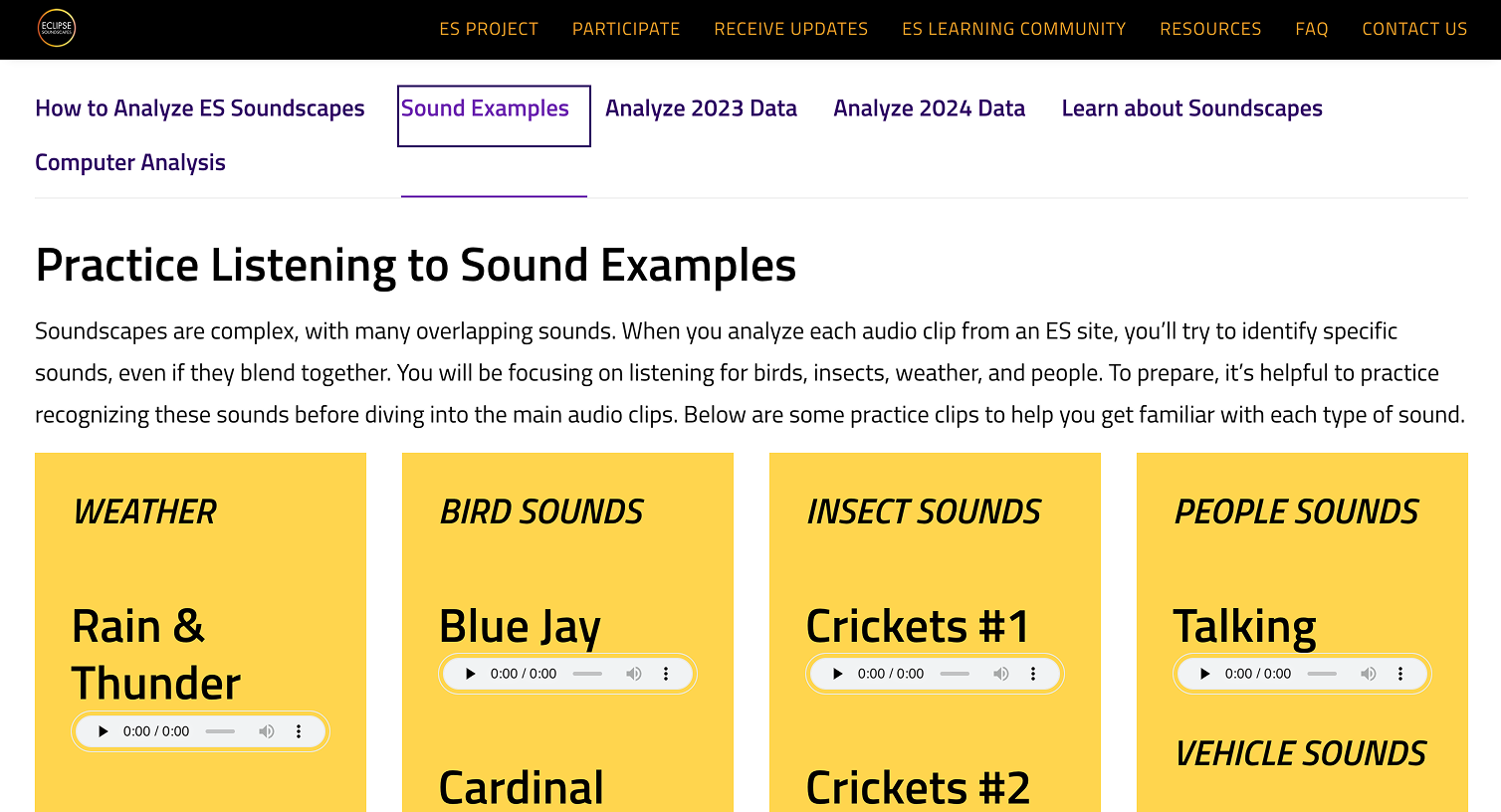 Original site screen 2