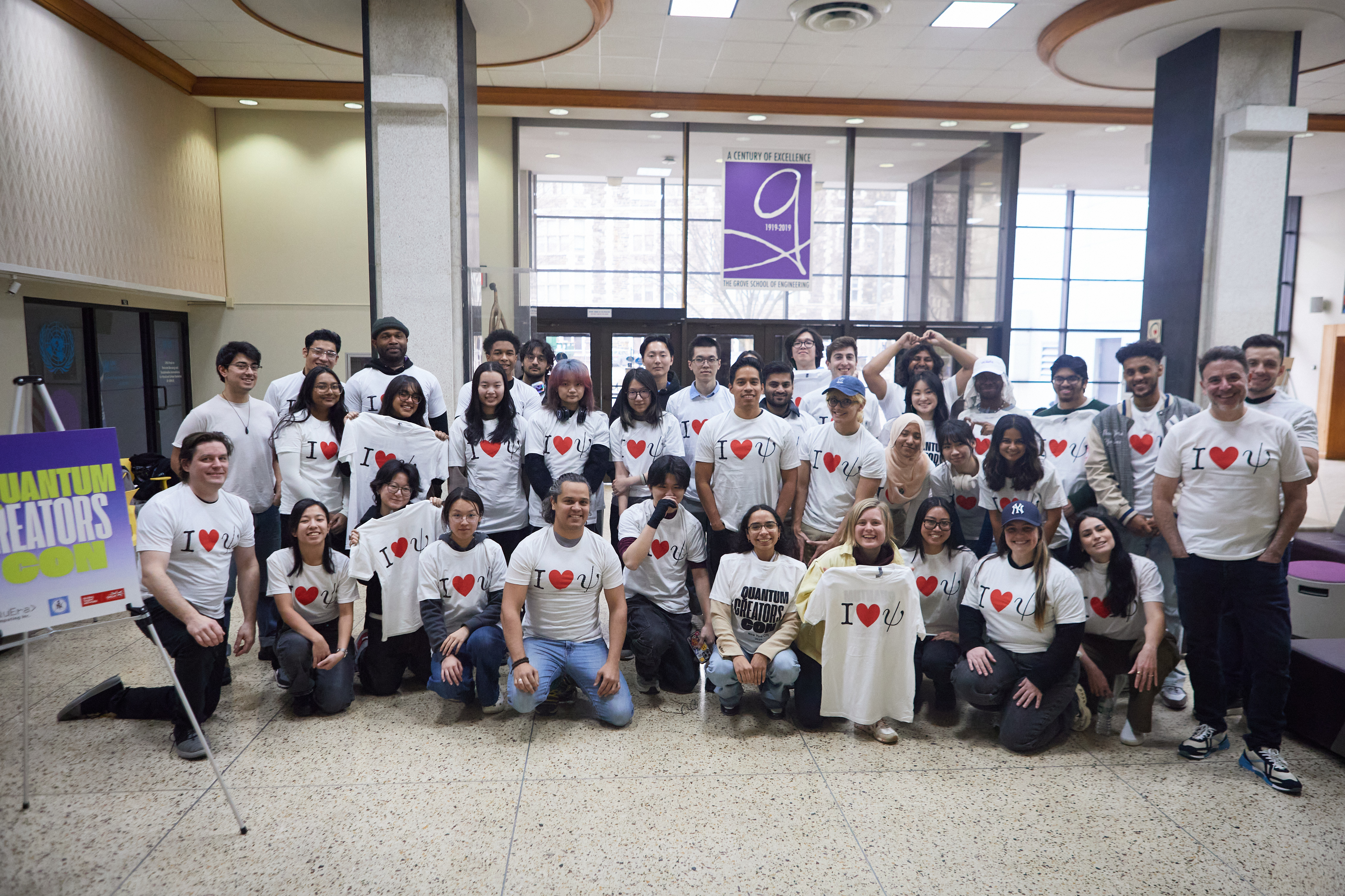 Group photo of the hackathon participants and instructors