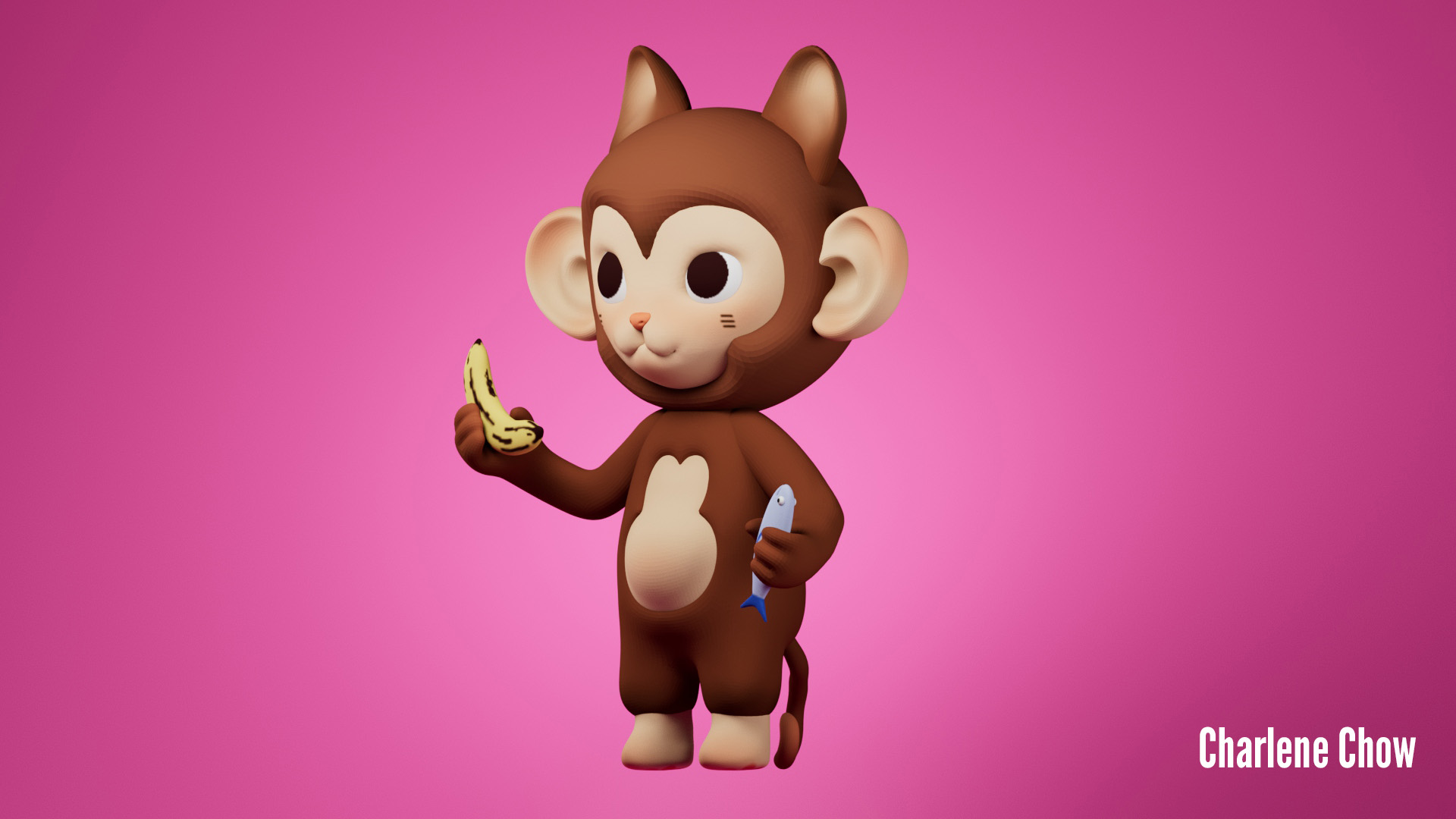 Monkey Cat, render 2