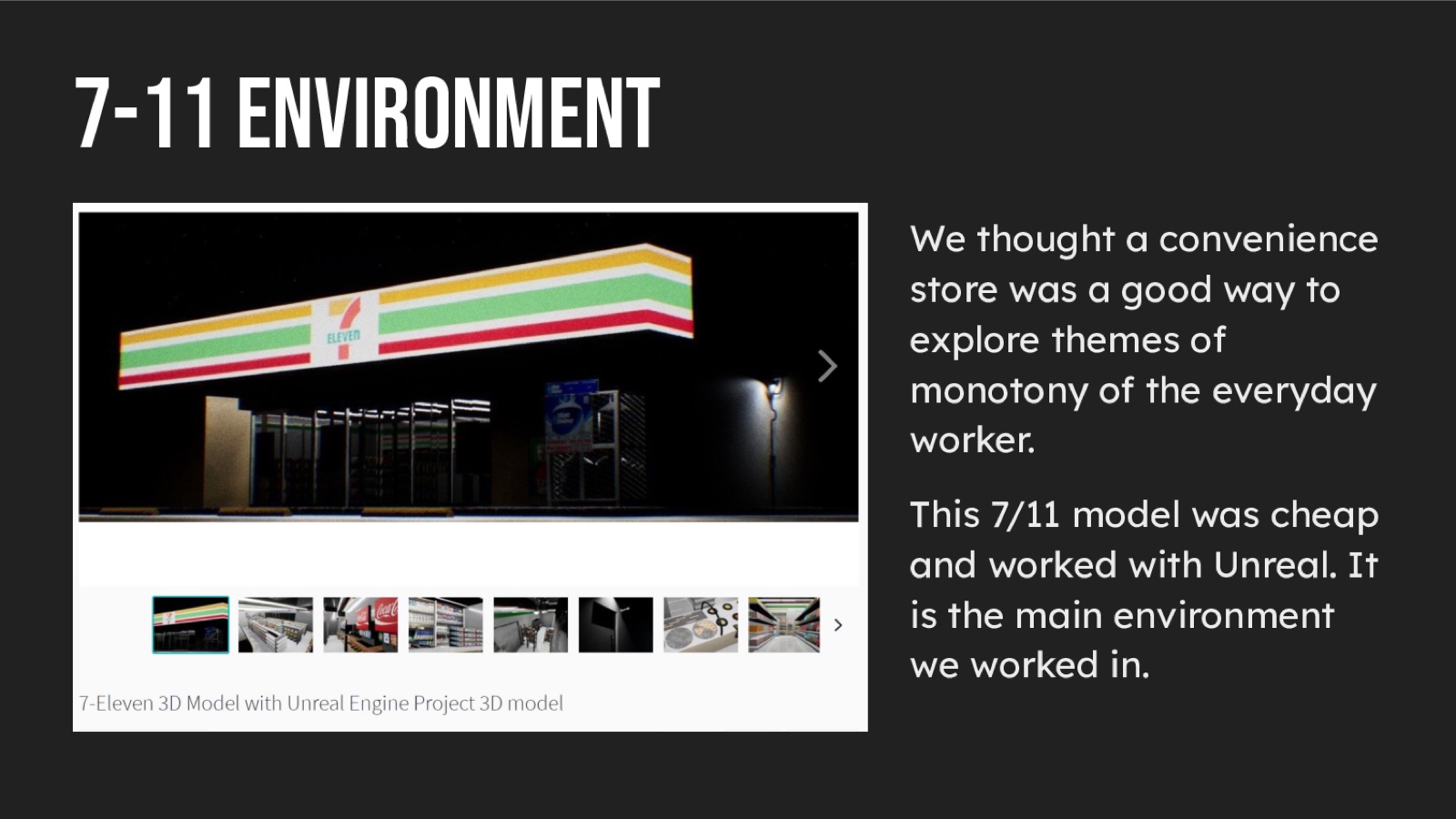 Seven to Eleven, presentation slide 10