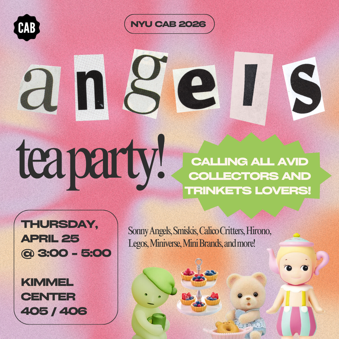 NYU Class Activities Board Event Graphics, Angels graphic 1