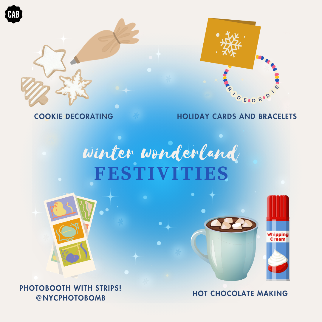 NYU Class Activities Board Event Graphics, Winter graphic 3
