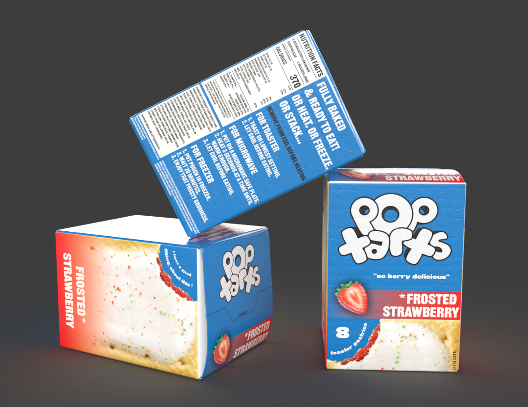 Pop-Tarts Package Design, final render