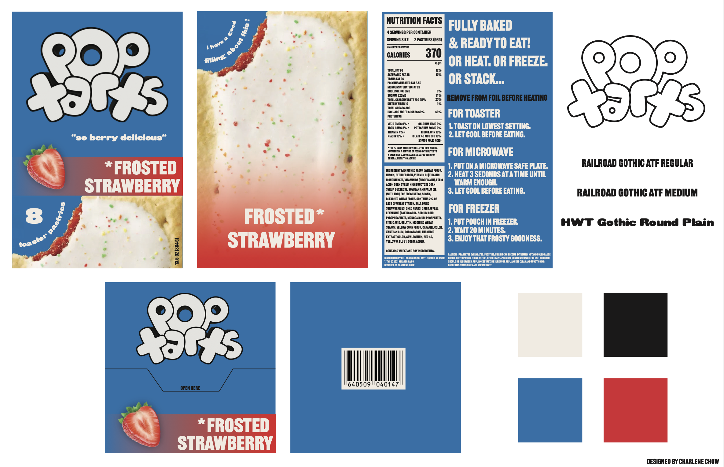 Pop-Tarts Package Design, final redesign