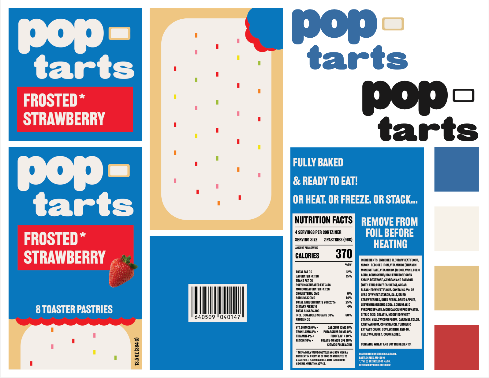 Pop-Tarts Package Design, second draft