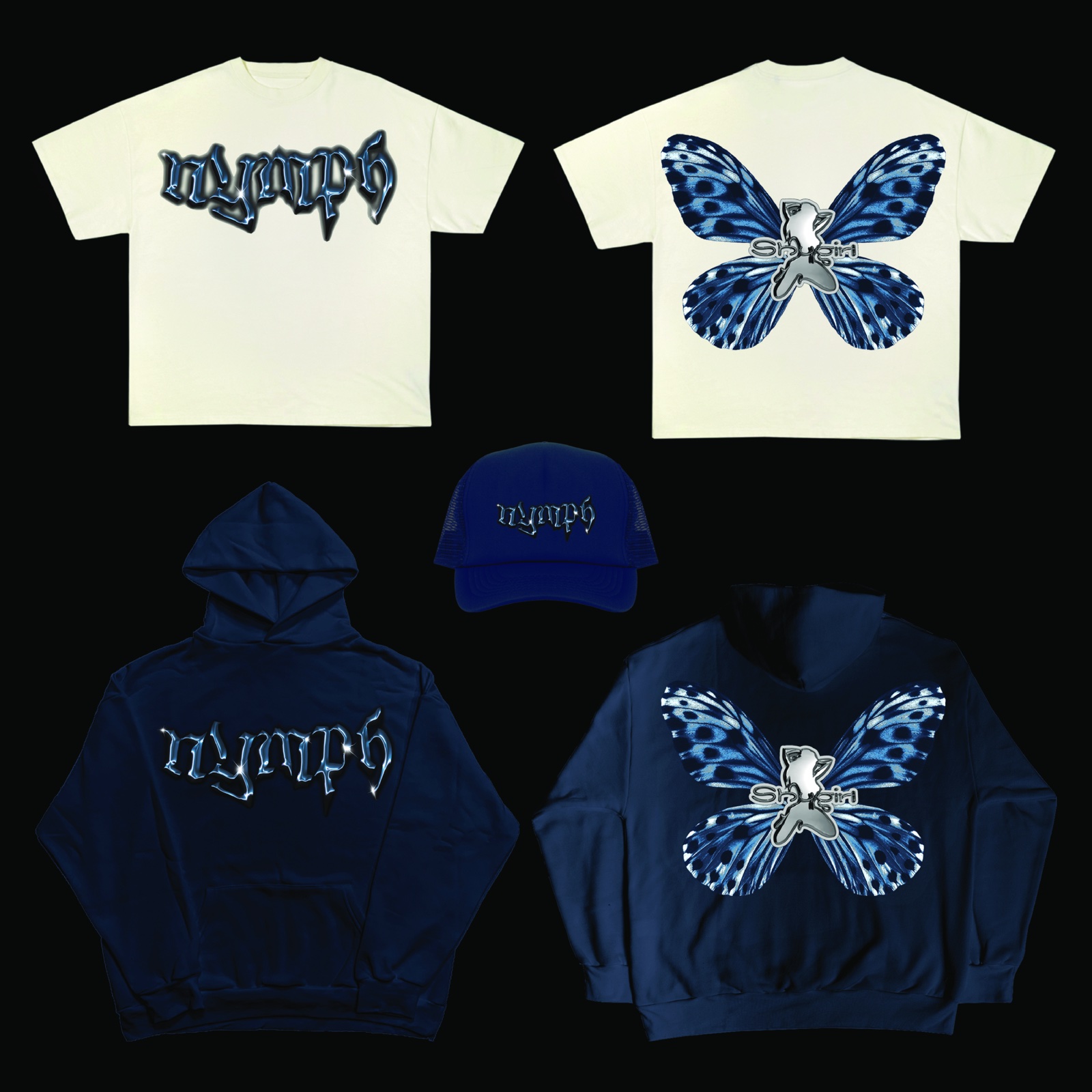 Shygirl Merchandise Mockups, clothing mockups