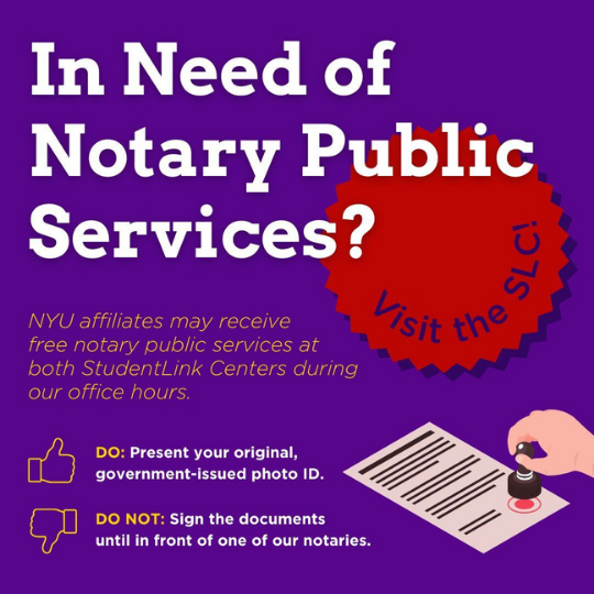 NYU StudentLink Center Informational Graphics, image 5