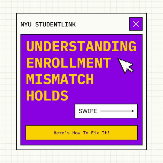NYU StudentLink Center Informational Graphics, image 8, slide 1
