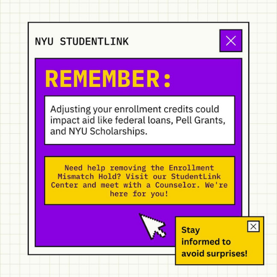 NYU StudentLink Center Informational Graphics, image 8, slide 3