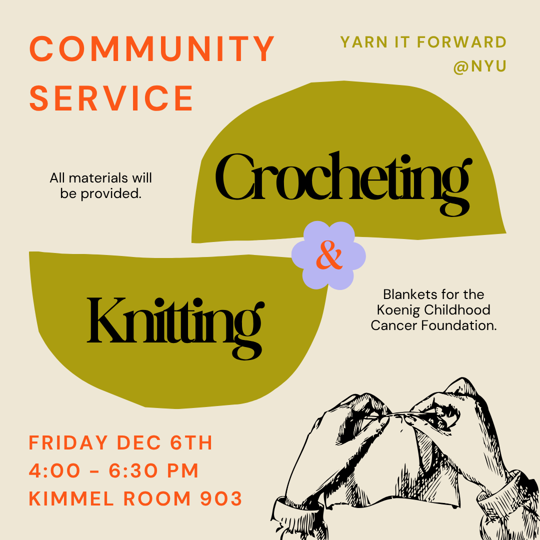 NYU Yarn it Forward Event Graphics, image 1