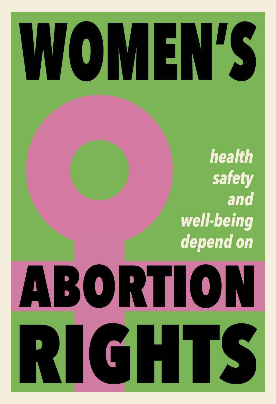 Women's Abortion Rights Poster